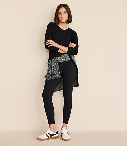 Lou & Grey Cozy Fleece Back Leggings