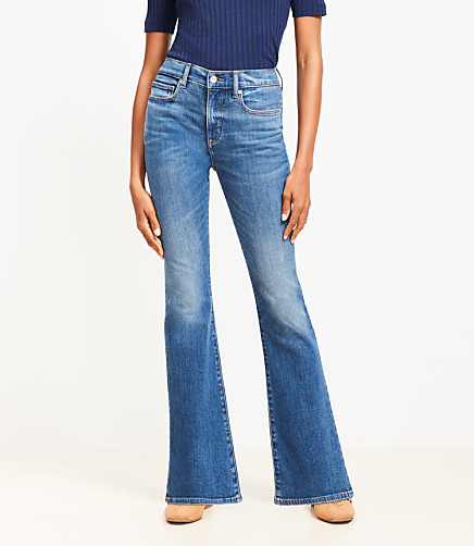 Petite Curvy Mid Rise Boot Jeans in Luxe Medium Wash