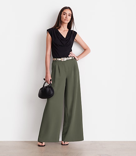 Petite LOFT Versa Cowl Neck Top