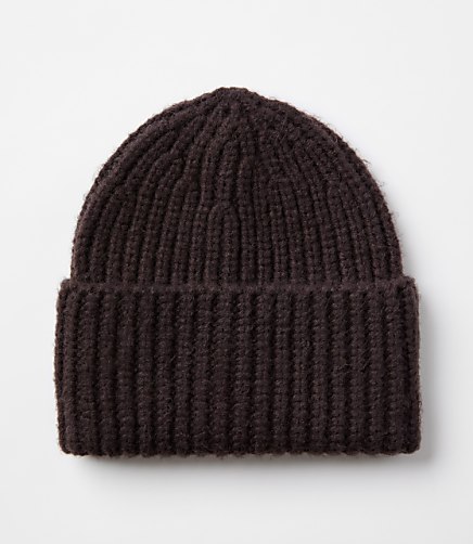 Ribbed Beanie - Chocolate