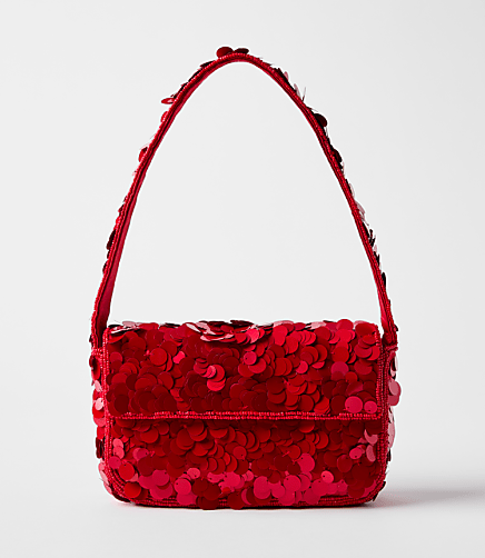 Sequin Beaded Shoulder Bag