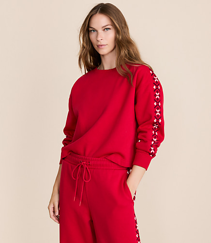 Lou & Grey Fair Isle Elite Fleece Dolman Sweatshirt