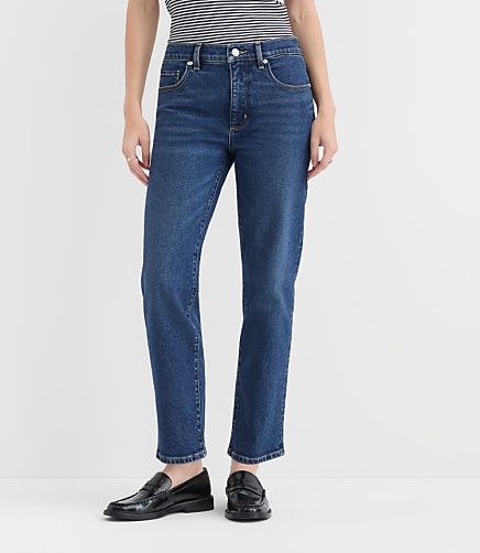 Rivete Petite Curvy Mid Rise Slim Jeans in Muse Wash