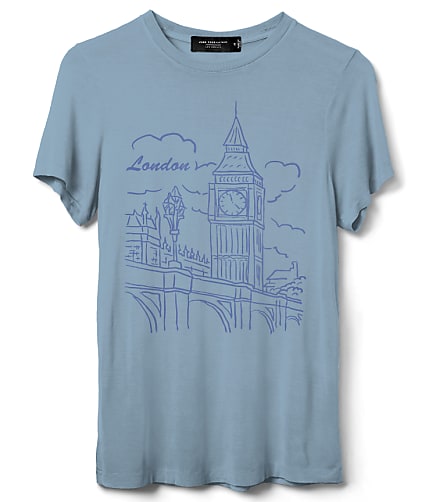 Junk Food London Big Ben Vintage Tissue Tee