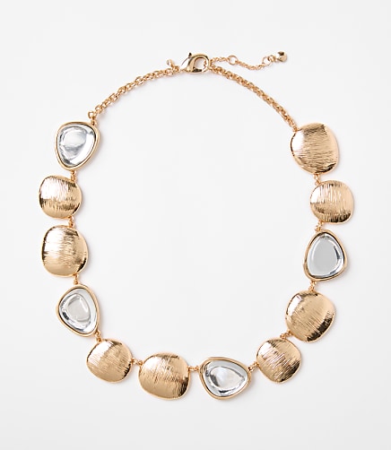 Mixed Metal Statement Necklace