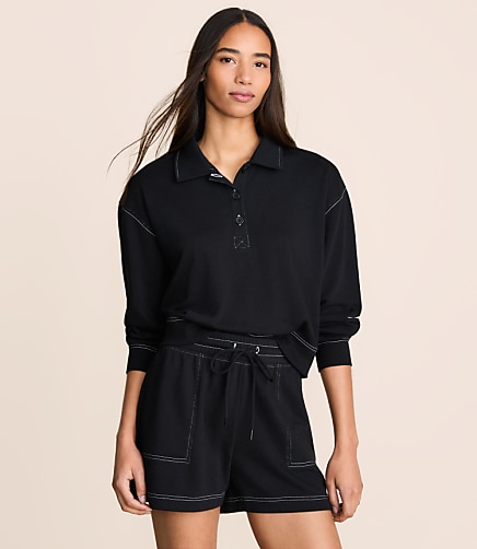 Lou & Grey Terrysoft Polo Top