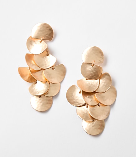 Hammered Chandelier Earrings