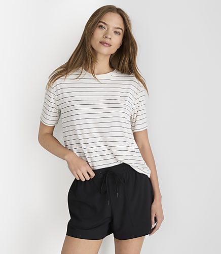 Petite Lou & Grey Striped Essential Modal Tee