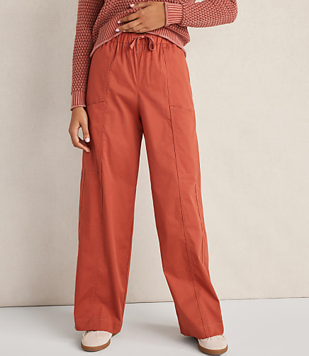 Haven Well Within Organic Cotton Twill Carpenter Pants - Hibiscus
