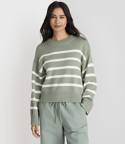 Lou & Grey Striped Oversized Sweater