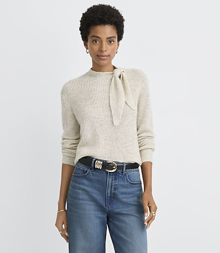 Tie Neck Sweater