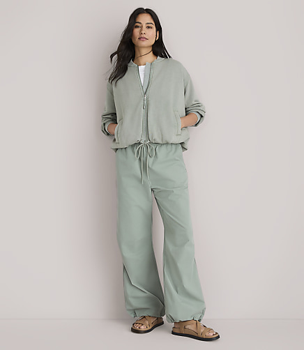 Petite Lou & Grey Garment Dyed Terrysoft Bubble Bomber Jacket