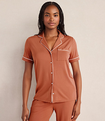 Haven Well Within Calm & Cool Notch Collar Pajama Top
