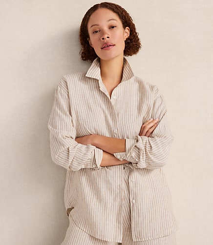 Haven Well Within The Daily Shirt in Everweave Linen Stripe