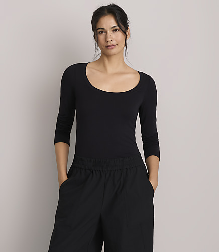 Lou & Grey Essential Modal Scoop Neck Long Sleeve Tee