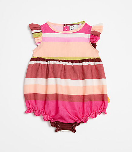 LOFT x Mon Coeur Linen Stripe Romper