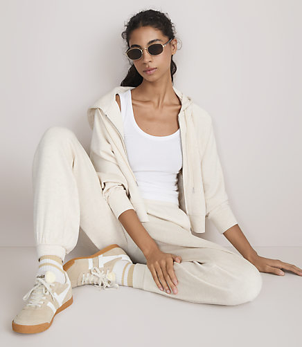 Lou & Grey Heathered Scubasoft Zip Hoodie