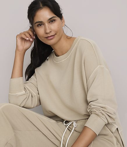 Lou & Grey Garment Dyed Terrysoft Top