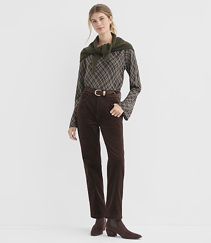 Petite Straight Corduroy Pants
