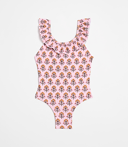 LOFT x Mon Coeur UPF 50+ Recycled Polyester Garden Ruffle Swimsuit