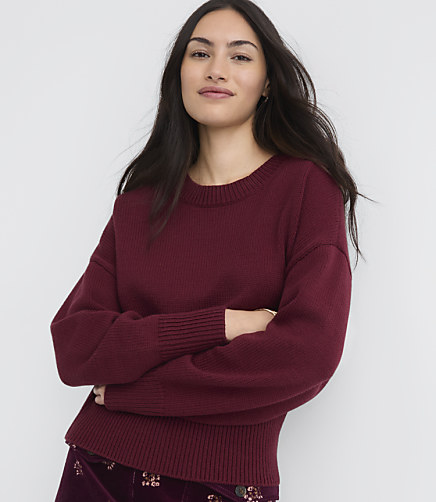 Ribtrim Dolman Sweater