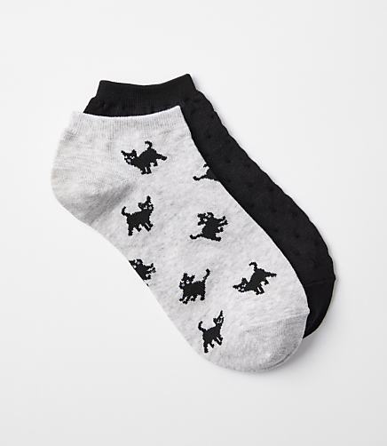 Cat & Dot No Show Sock Set
