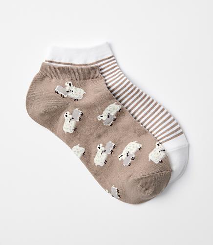Sheep & Stripe Sneaker Sock Set