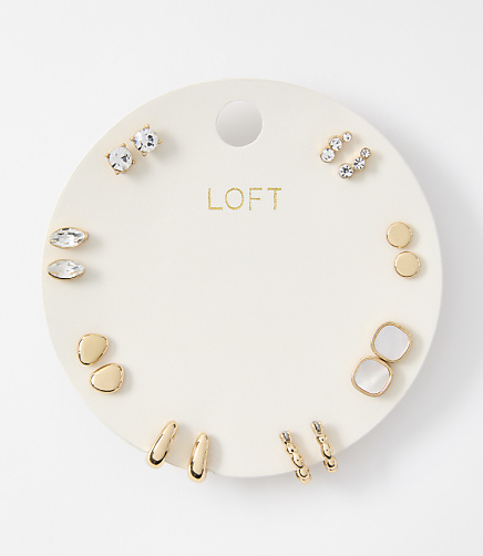 Modern Sparkle Stud Earring Set