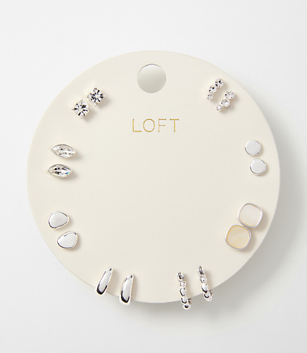 Modern Sparkle Stud Earring Set