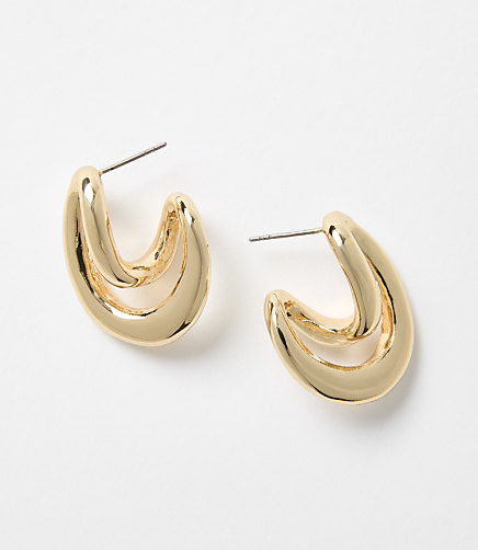 Swirl Statement Stud Earrings