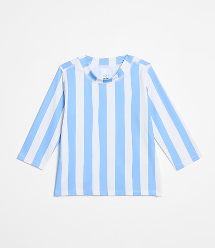 LOFT x Mon Coeur UPF 50+ Recycled Polyester Blue Cabana Rashguard