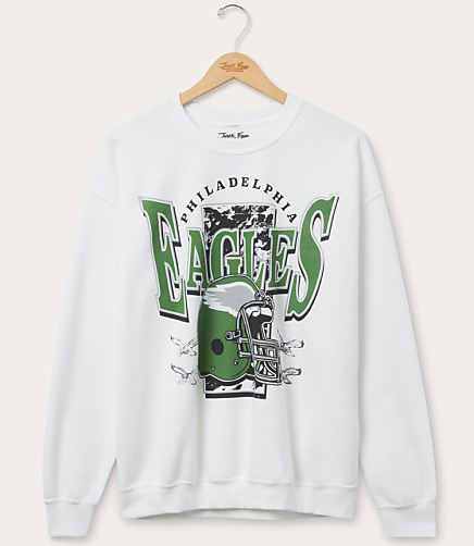 Junk Food Philadelphia Eagles Conversion Crew Fleece