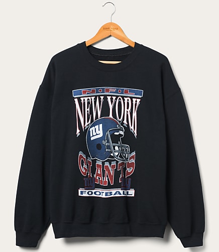 Junk Food New York Giants Helmet Flea Market Crew Fleece