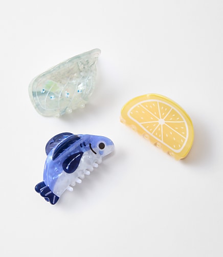 Fish & Lemon Hair Clip Set