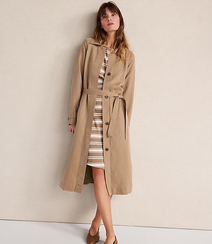 Haven Well Within Linen Blend Dobby Trench Coat