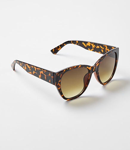 Tortoiseshell Print Oversized Butterfly Sunglasses