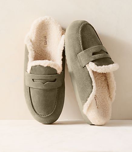 Haven Well Within Suede and Sherpa Moccasin Clogs