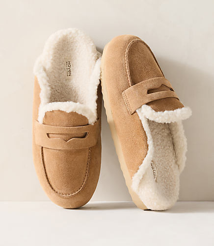 Haven Well Within Suede and Sherpa Moccasin Clogs