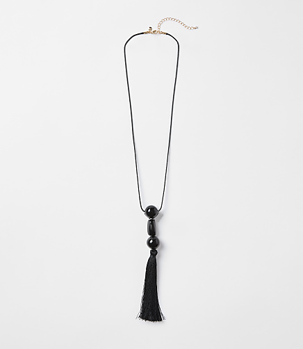 Tassel Pendant Cord Necklace