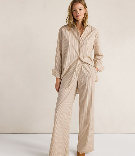 Haven Well Within Organic Cotton Poplin Pants in Baton Stripe