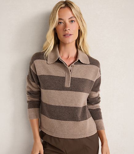 Haven Well Within Cashmere Rugby Striped Sweater