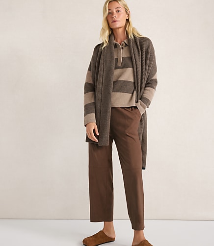 Haven Well Within Faux Suede Seamed Pants