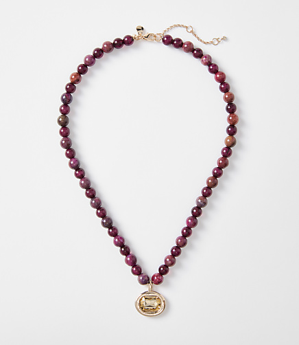 Sparkle Pendant Beaded Necklace