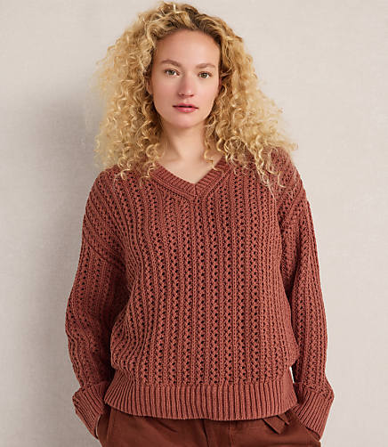 Haven Well Within Textured Cotton Blend V-Neck Sweater