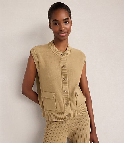 Haven Well Within Organic Cotton Button Front Vest