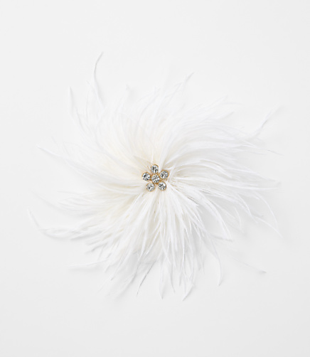 Sparkle Feathered Brooch