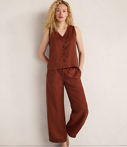 Haven Well Within Linen Blend Dobby Belted Balloon Pants