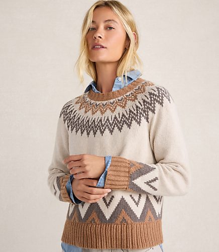 Haven Well Within Cotton Blend Fair Isle Sweater