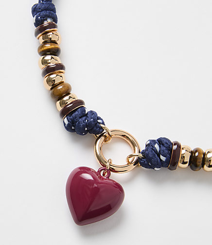 Heart Rope Necklace