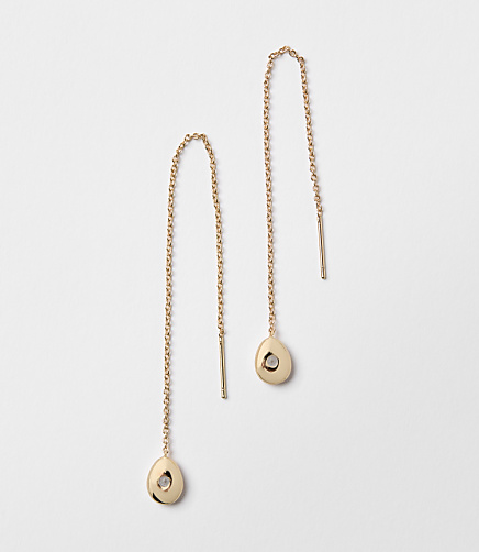 Sparkle Drop Threader Earrings